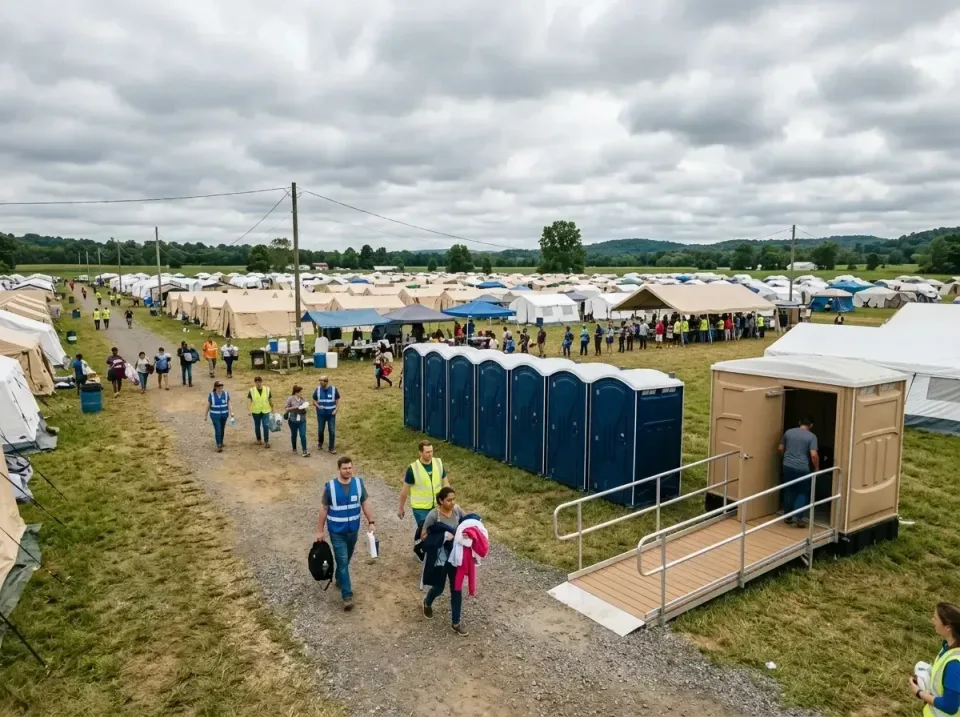 disaster-relief-camp-restrooms-010 — frequently asked questions, Dumpster & Portable Bathrooms Rental in DeWitt, AR